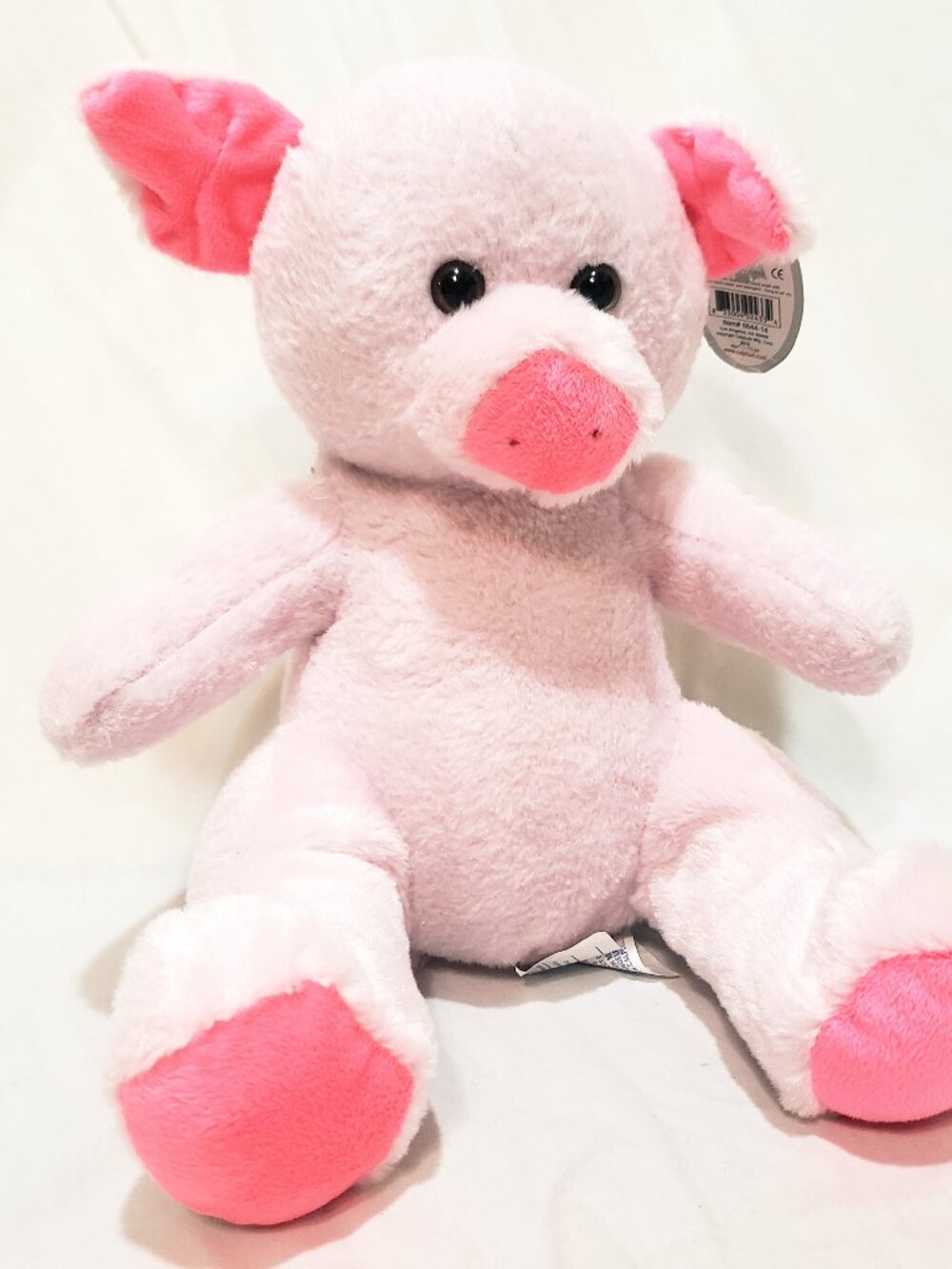 Pink Pig Sitting 10" Plush Stuffed Animal Toy Calplush 2019